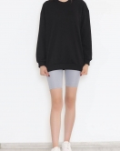 Bisiklet Yaka Sweat Siyah - 3042.275.