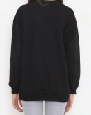 Bisiklet Yaka Sweat Siyah - 3042.275.