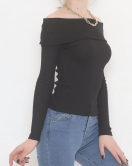 Madonna Yaka Kaşkorse Bluz Siyah - 9977.1567.