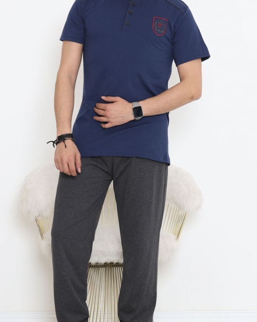 Düğmeli Erkek Pijama Takımı Lacifüme - 17370.1048.