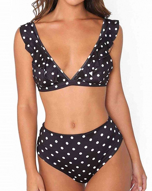 Puantiyeli Bikini Takım Siyah - 10060.1834.