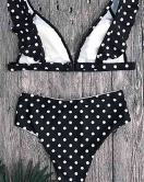 Puantiyeli Bikini Takım Siyah - 10060.1834.