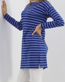 Çizgili Tunik Saks - 11313.1567.