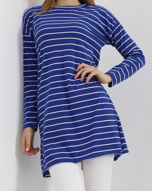 Çizgili Tunik Saks - 11313.1567.