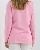 Yan Yırtmaçlı Baskılı Tunik Pembe - 20413.1778.