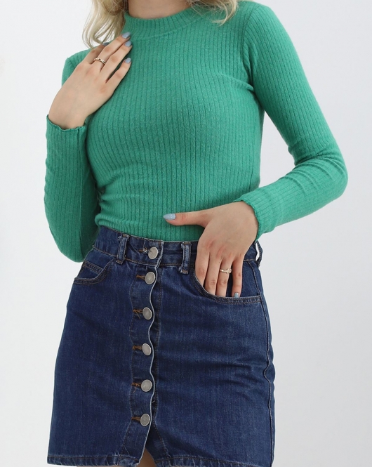 Balıkçı Yaka İnterlok Body Benetton - 15862.1567.