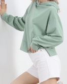 2 İplik Kapşonlu Sweat Mint - 1728.1095.
