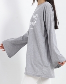 Baskılı Oversize Suprem Tunik Gri - 20217.1567.