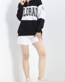 Baskılı Fermuarlı Sweat Siyah - 21623.200.