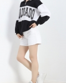 Baskılı Fermuarlı Sweat Siyah - 21623.200.