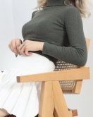 Balıkçı Yaka Body Haki - 8338.1567.