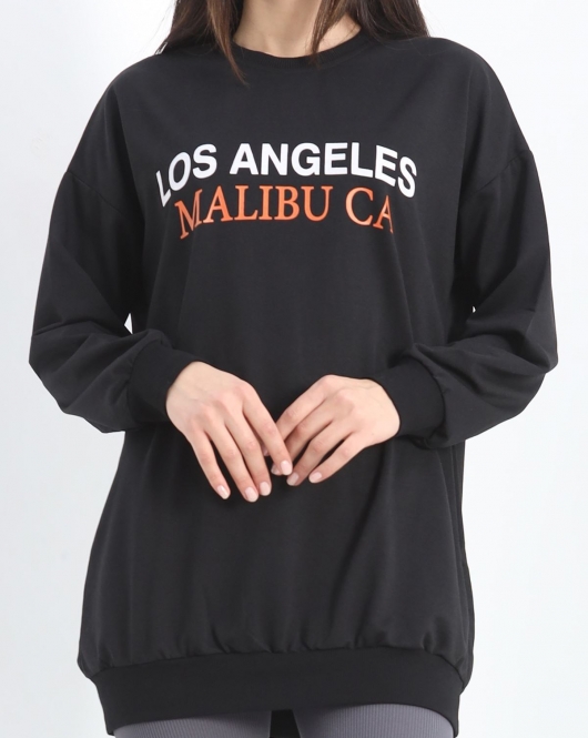 Baskılı Sweat Siyah - 20936.1554.