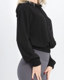Kısa Kapşonlu Sweat Siyah - 1791.1095.