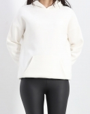 3 İplik Kanguru Cepli Sweat Ekru - 20934.1554.