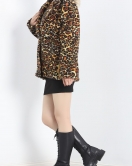 Astarlı Peluş Ceket Leopar - 12725.148.
