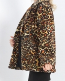 Astarlı Peluş Ceket Leopar - 12725.148.