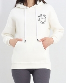 Baskılı Unisex Sweat Ekru - 20071.1878.