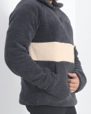 Blok Renk Erkek Welsoft Sweat Fümebej - 19321.1885.
