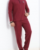 Erkek Pijama Takımı Bordo - 20207.1048.
