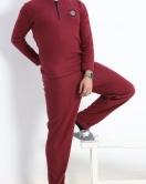 Erkek Pijama Takımı Bordo - 20207.1048.