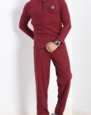 Erkek Pijama Takımı Bordo - 20207.1048.