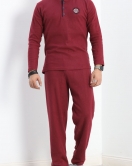 Erkek Pijama Takımı Bordo - 20207.1048.