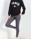2 İplik Sweat Siyah - 20086.1865.