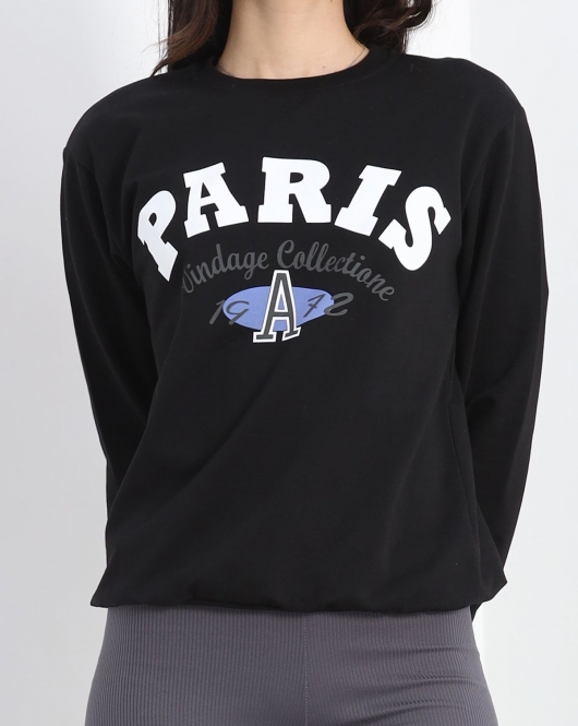 2 İplik Sweat Siyah - 20086.1865.
