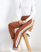 Yanı Şeritli Triko Pantolon Kiremit1 - 20886.1830.