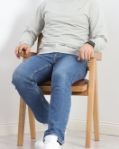 Bisiklet Yaka Sweat Gri - 20860.1874.