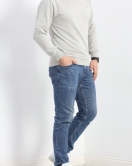 Bisiklet Yaka Sweat Gri - 20860.1874.