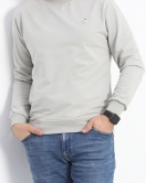 Bisiklet Yaka Sweat Gri - 20860.1874.