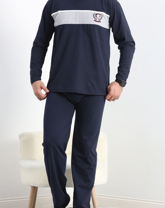 Erkek Pijama Takımı Lacivert - 20828.1838.