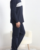 Erkek Pijama Takımı Lacivert - 20828.1838.