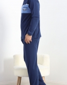 Erkek Pijama Takımı Lacivert - 20834.1838.