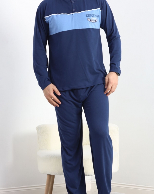 Erkek Pijama Takımı Lacivert - 20834.1838.