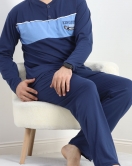 Erkek Pijama Takımı Lacivert - 20834.1838.