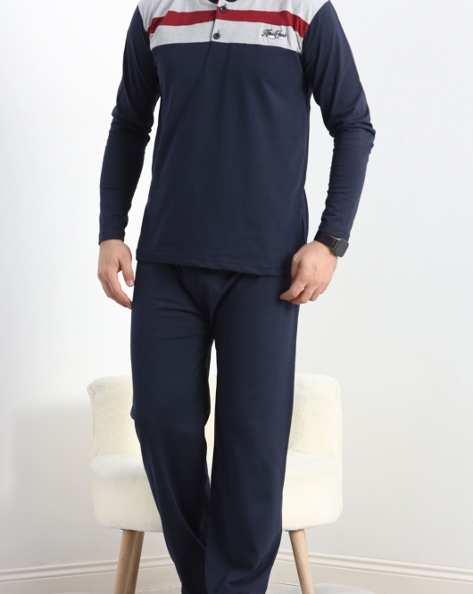 Erkek Pijama Takımı Lacivert - 20836.1838.