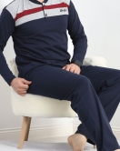 Erkek Pijama Takımı Lacivert - 20836.1838.