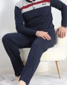 Erkek Pijama Takımı Lacivert - 20836.1838.
