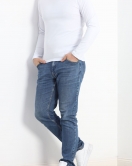 Bisiklet Yaka Erkek İnce Sweat Beyaz - 21483.200.