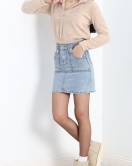 Fermuarlı Crop Peluş Sweat Bej - 9060.1153.
