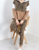 Parçalı Eşofman Takımı Leoparkahve - 8122.1005.
