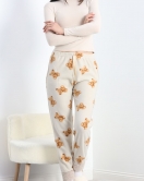 Paçası Peluşlu Polar Cepli Pijama Altı Taş - 20581.1287.