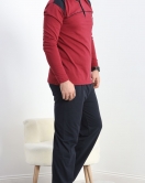 Erkek Pijama Takımı Bordo - 20219.1838.