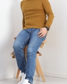 Tam Balıkçı Erkek Triko Body Hardal1 - 20366.1874.