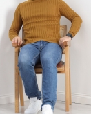 Tam Balıkçı Erkek Triko Body Hardal1 - 20366.1874.