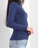 Raporlu Tam Yaka Body Lacivert - 40072.1567.