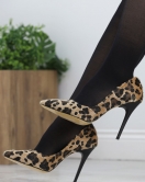 10 Cm Topuklu Stiletto Leopar - 20559.264.