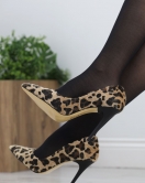 10 Cm Topuklu Stiletto Leopar - 20559.264.
